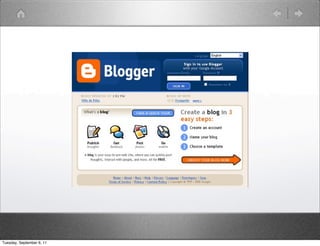 Tuesday, September 6, 11
 