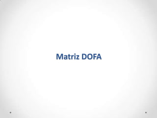 Matriz DOFA
 