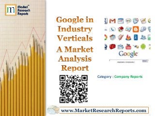 Category : Company Reports




www.MarketResearchReports.com
 