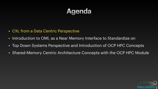 Shared Memory Centric Computing with CXL & OMI | PDF