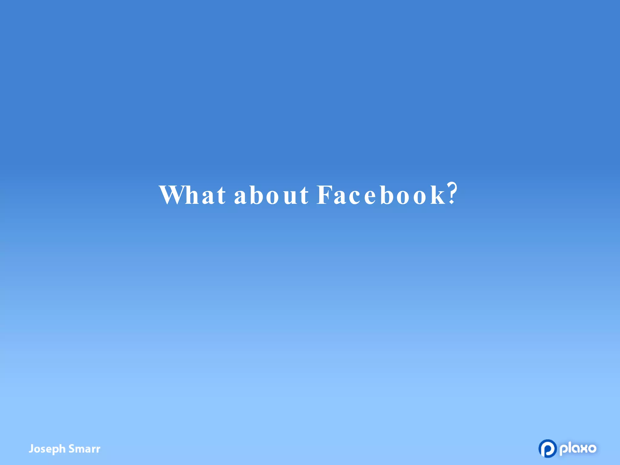 What about Facebook? 