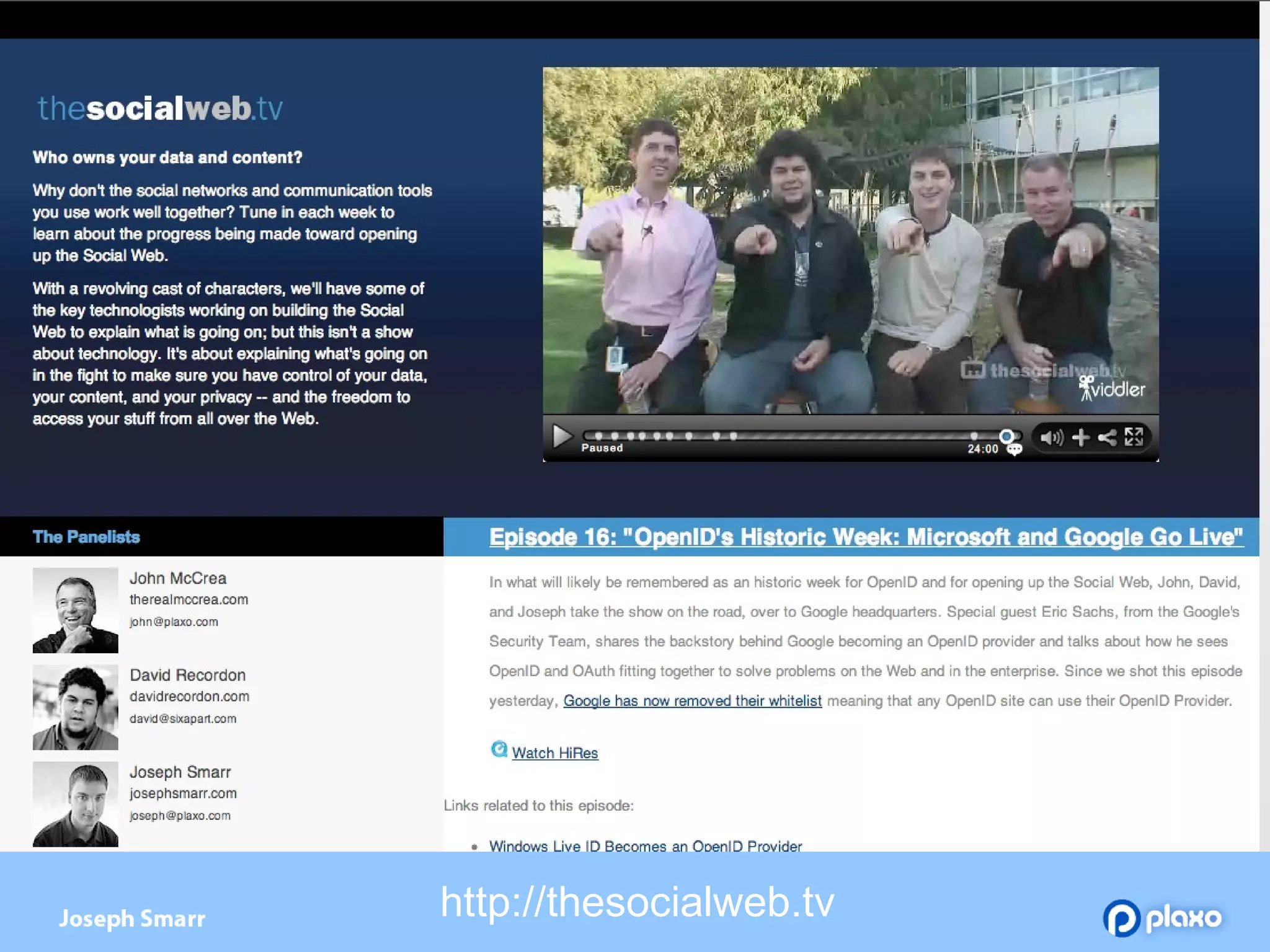 http://thesocialweb.tv 