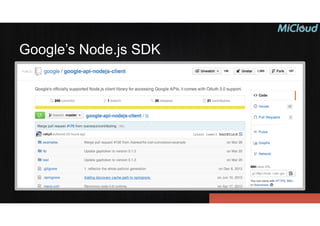 Google’s Node.js SDK
 