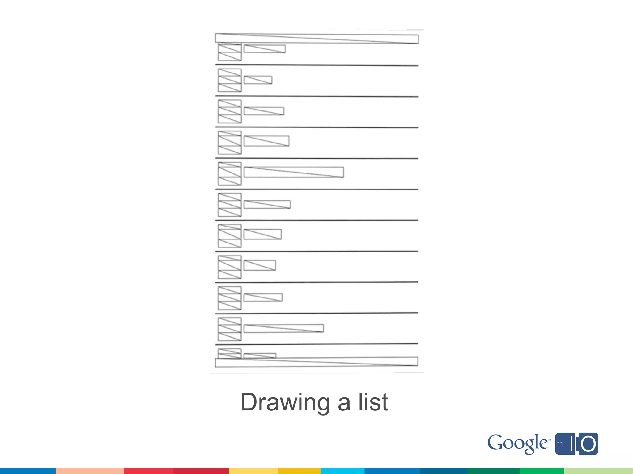 Drawing a list
 