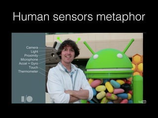 Human sensors metaphor
 
