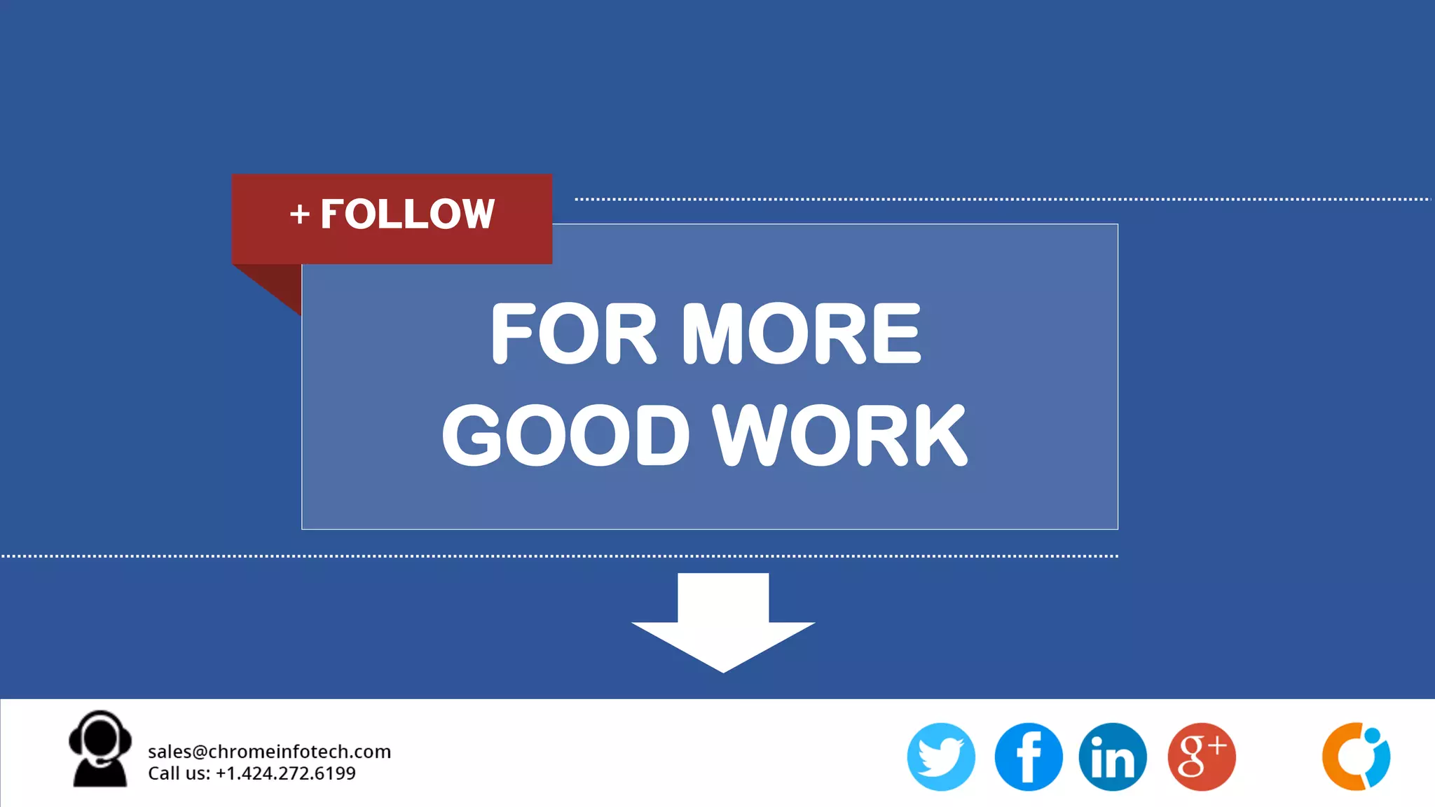 FOR MORE
GOOD WORK
+ Follow
 