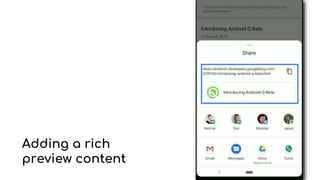 Adding a rich
preview content
 