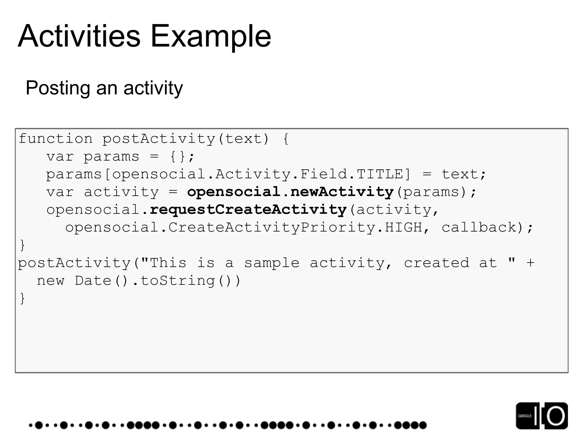 Google IO 2008 - Opensocial, a Standard for the Social Web