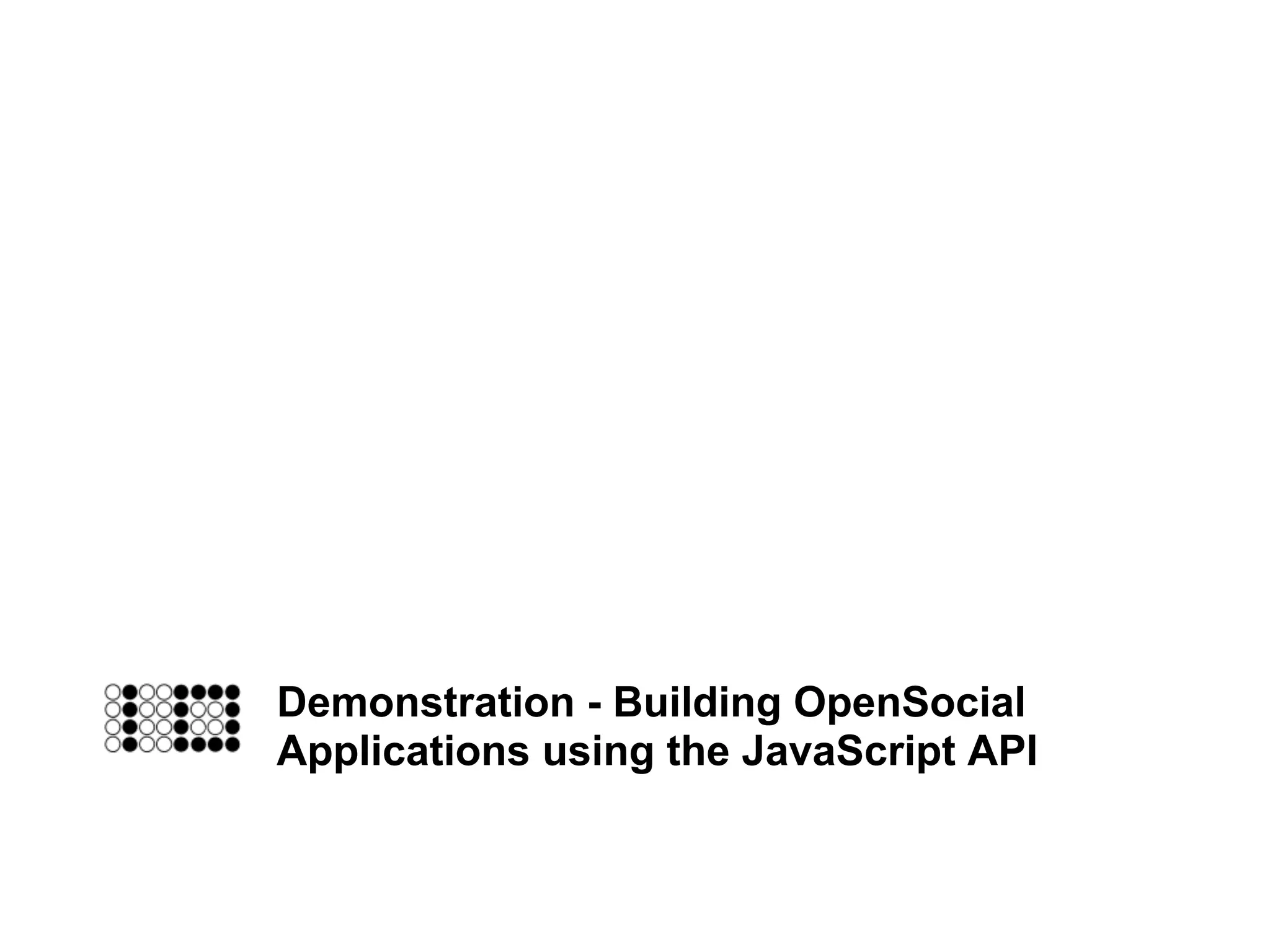 Google IO 2008 - Opensocial, a Standard for the Social Web