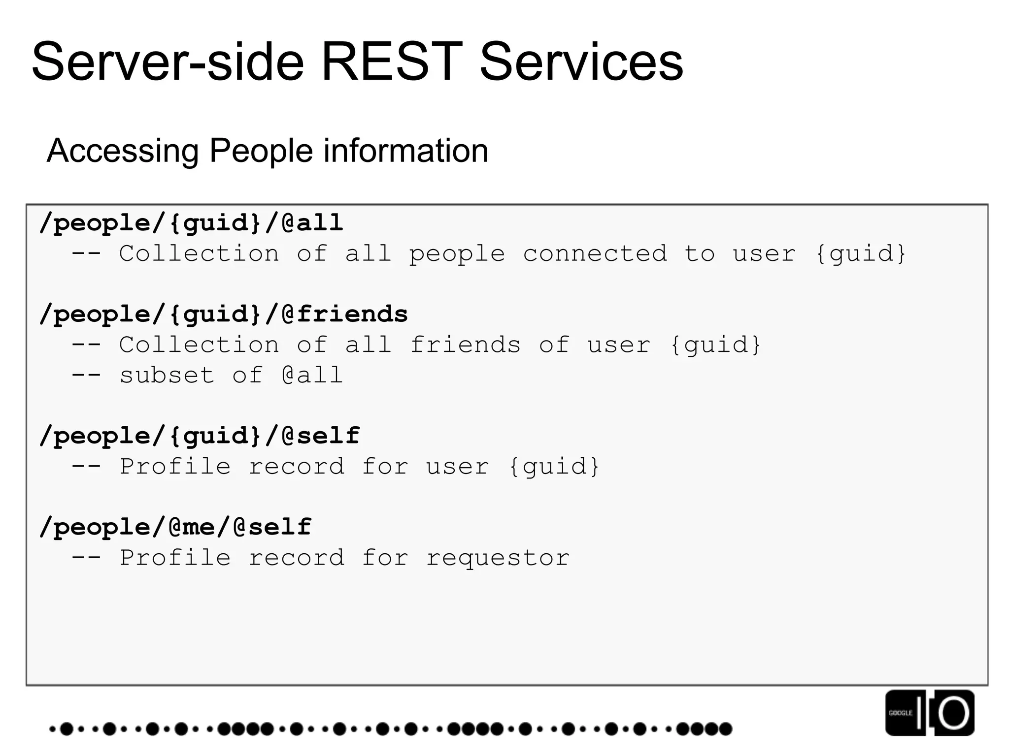 Google IO 2008 - Opensocial, a Standard for the Social Web