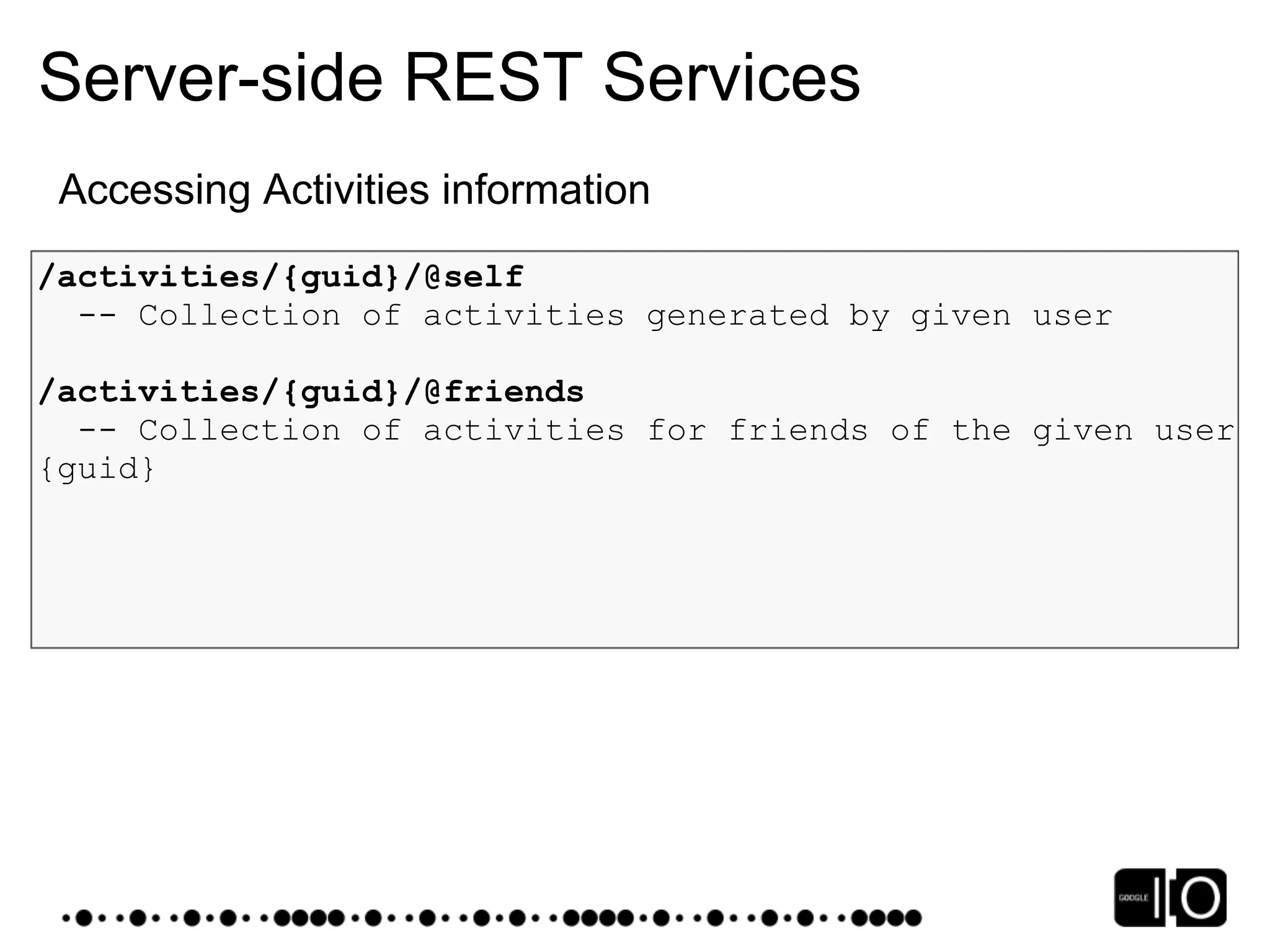Google IO 2008 - Opensocial, a Standard for the Social Web