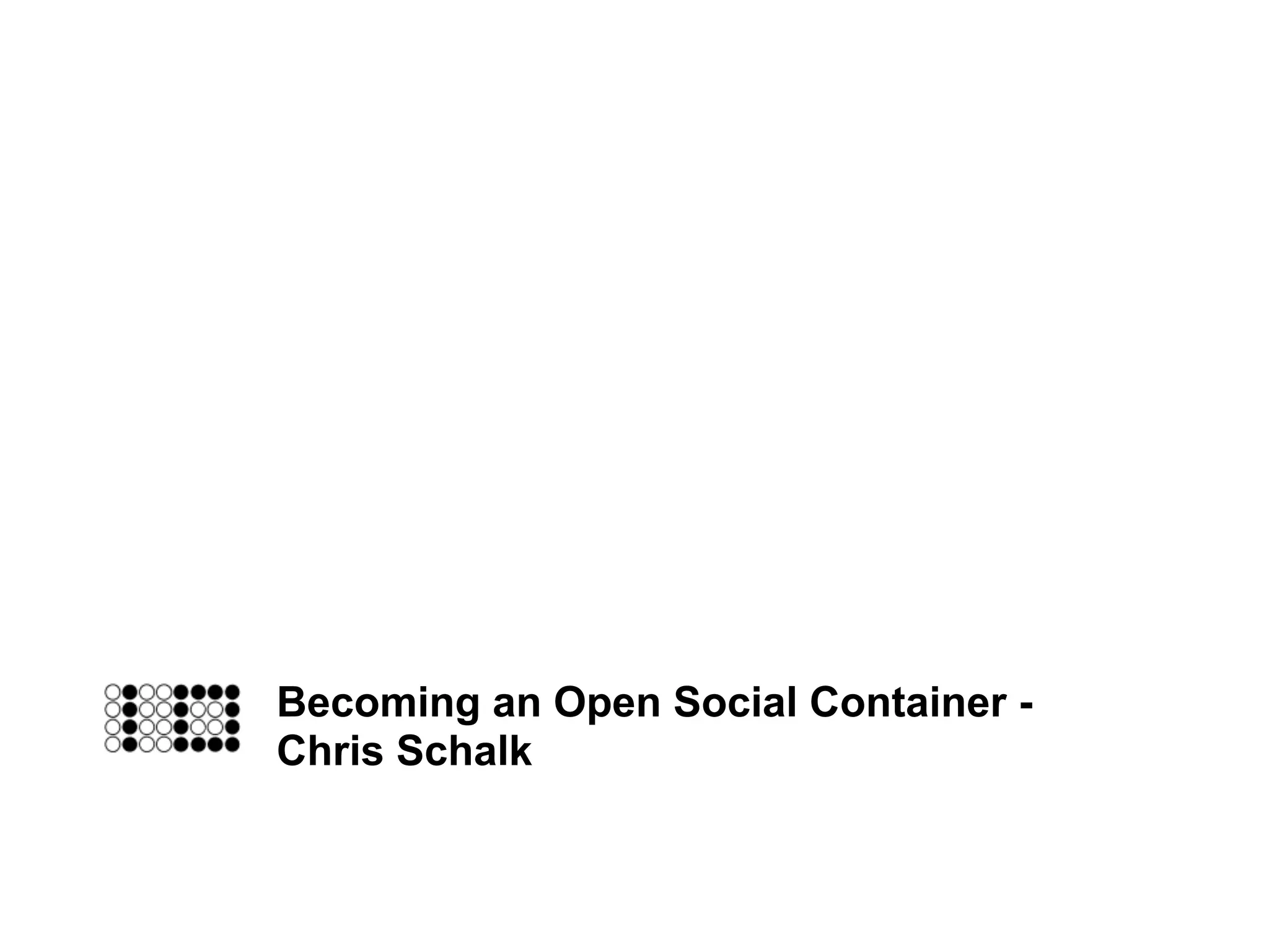 Google IO 2008 - Opensocial, a Standard for the Social Web