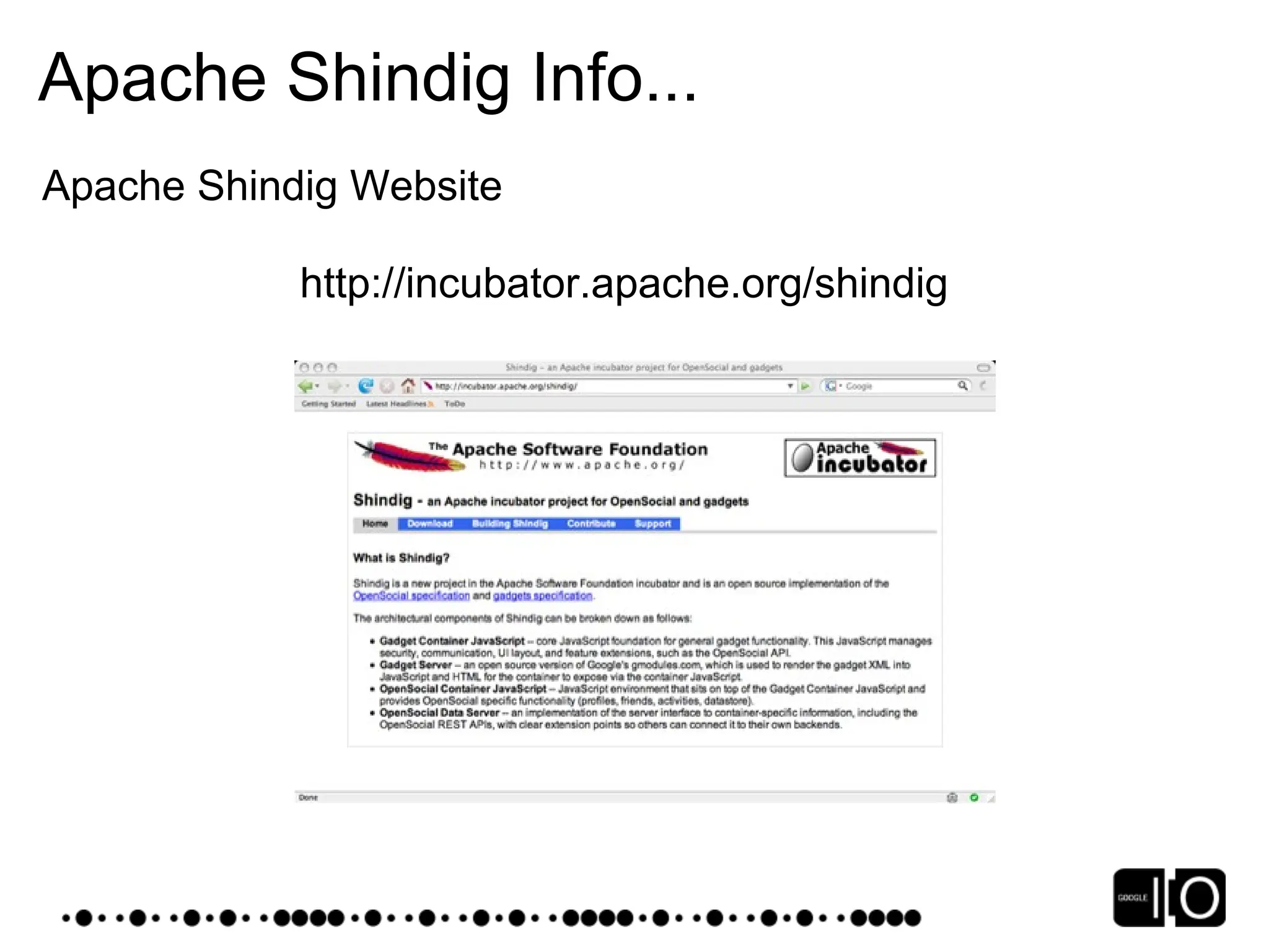 Google IO 2008 - Opensocial, a Standard for the Social Web