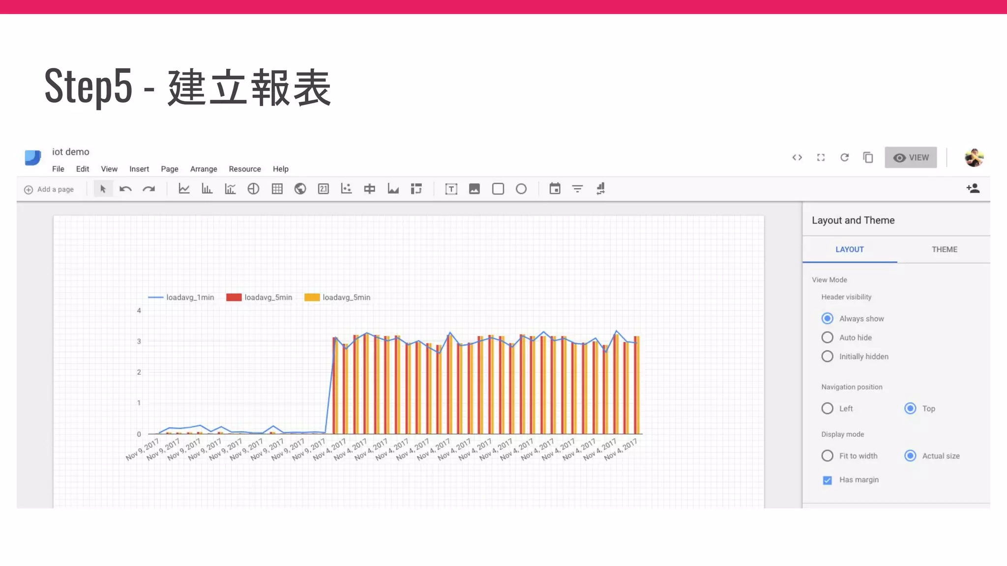 Step5 - 建立報表
 