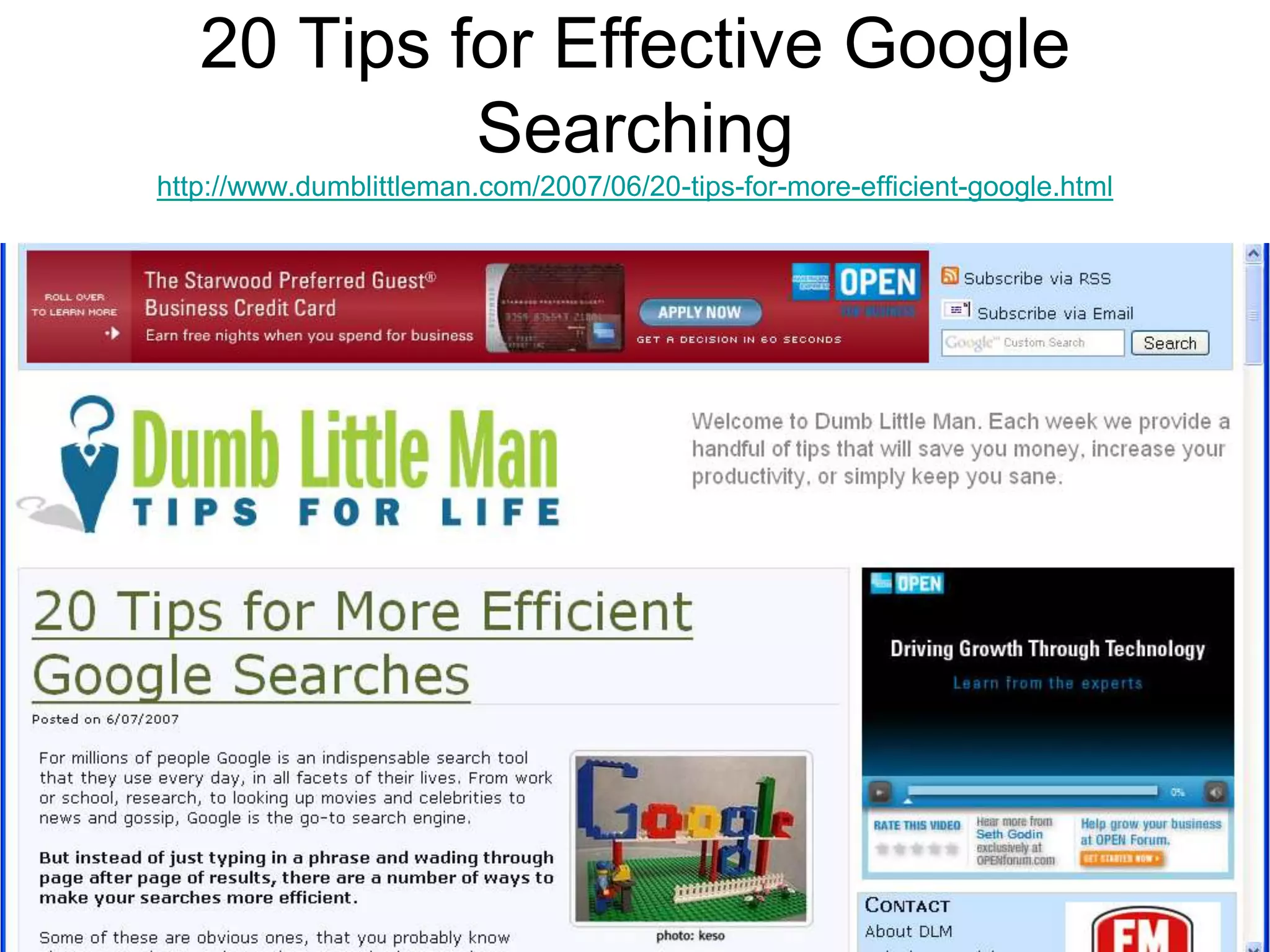 Google Its Not Just A Search Engine