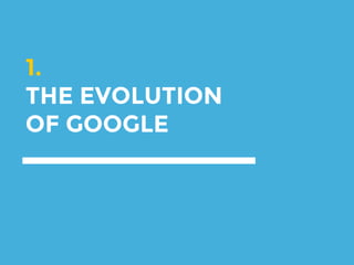 1.
THE EVOLUTION
OF GOOGLE
 