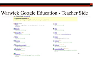 Warwick Google Education - Teacher Side




                                  14
 