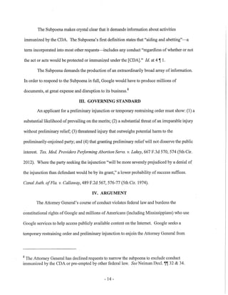 Google v. Mississippi AG 