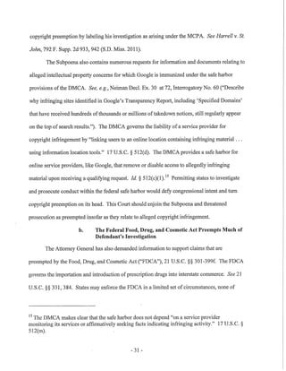 Google v. Mississippi AG 