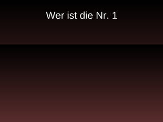 Wer ist die Nr. 1 