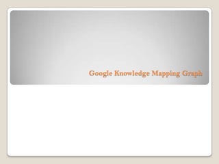 Google Knowledge Mapping Graph
 