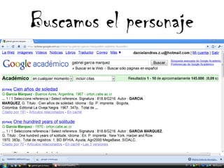 Buscamos el personaje