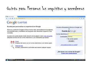 Quinto paso llenamos los requisitos y accedemos