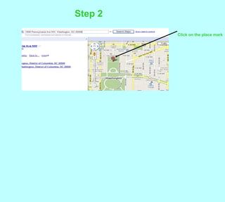 Step 2Click on the place mark