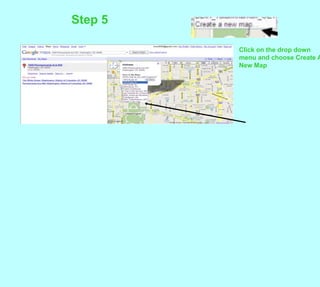 Step 5Click on the drop down menu and choose Create A New Map