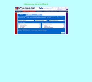 NYLearns.org - Advanced Search