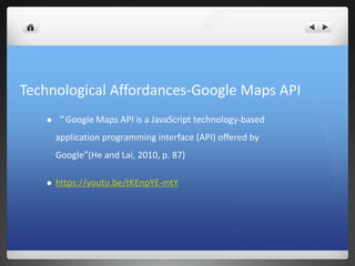 Google maps d1 a2 | PPT