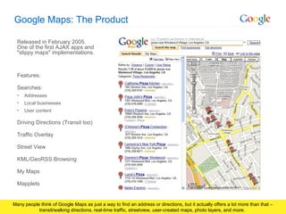 Google Products: Deep Dive on Google Maps