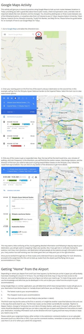 Google Maps Activity