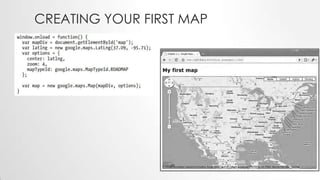 CREATING YOUR FIRST MAP

 