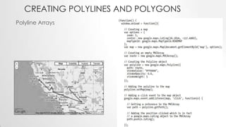 CREATING POLYLINES AND POLYGONS
Polyline Arrays

 