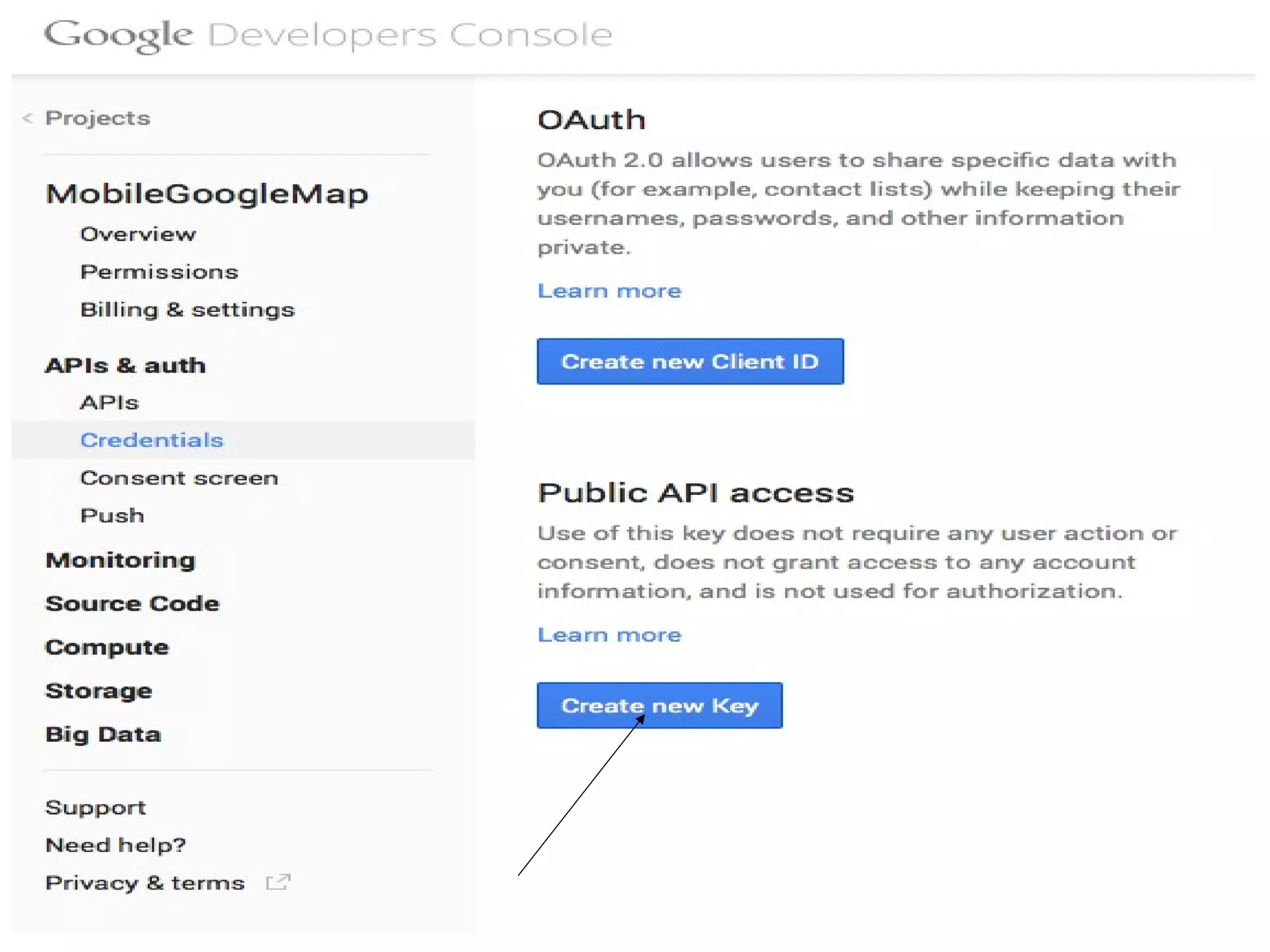 You will get your API Key
 