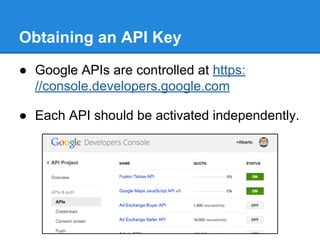 Google Maps JS API