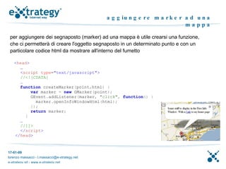 Programmare Google Maps con Javascript | ODP