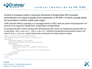 Programmare Google Maps con Javascript | ODP