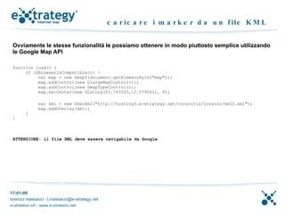 Programmare Google Maps con Javascript | ODP