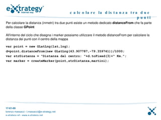 Programmare Google Maps con Javascript | ODP