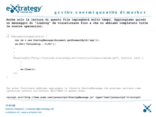 Programmare Google Maps con Javascript | ODP