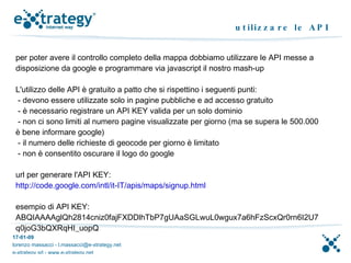 Programmare Google Maps con Javascript | ODP