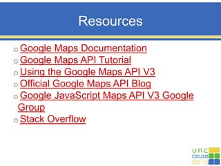 What's that Building? Using Google's Map API to Create a Campus Map | PPTX