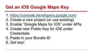 Google Maps on iOS with Swift | PPTX