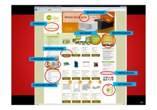 RECIPROCIDADE




              AFINIDADE



                                             ESCASSEZ            RECIPROCIDADE




                          RECIPROCIDADE



            COMPROMETIMENTO




                                                                    PROVA SOCIAL




              COMPROMETIMENTO                                       AUTORIDADE




Treinamento Google Marketing – 17/out/2009                                         156
 