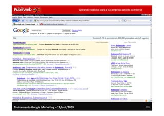 Treinamento Google Marketing – 17/out/2009   191
 