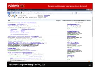 Treinamento Google Marketing – 17/out/2009   195
 