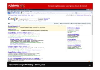 Treinamento Google Marketing – 17/out/2009   197
 
