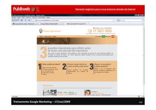 Treinamento Google Marketing – 17/out/2009   199
 